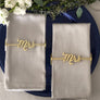 Mrs. and Mrs. Wrap Set- Matte Gold
