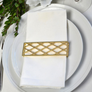 Small Trellis Wrap SET(4) - Matte Gold