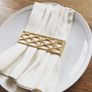 Small Trellis Wrap, Matte Gold