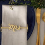 Mrs. and Mrs. Wrap Set- Matte Gold
