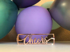Cheers Wrap Set(4)- Rose Gold