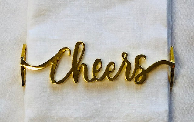 Cheers Wrap Set(4)- Shiny Gold
