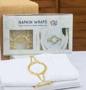 Filigree Napkin Wrap- Matte Gold