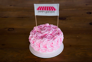 Pink Sweets Cake Banner